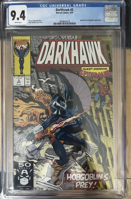 Darkhawk #2 CGC 9.4 WP NM (Marvel 1991) Spider-Man & Hobgoblin Appearance