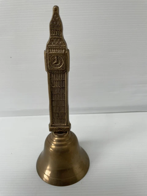 Retro Vintage metal brass bell with pattern 17cm Clock Tower / Building A9
