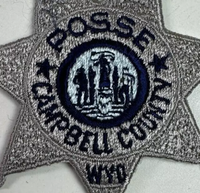 Posse Campbell County Sheriff Wyoming WY 3.25" Patch