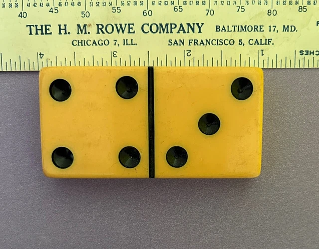 Vintage Bakelite Huge Domino Vintage Bakelite Huge Domino