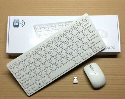 TECKNET Set Tastiera E Mouse Wireless QWERTY Spagnolo, Silenzioso, Ricevitore Unico 2.4G