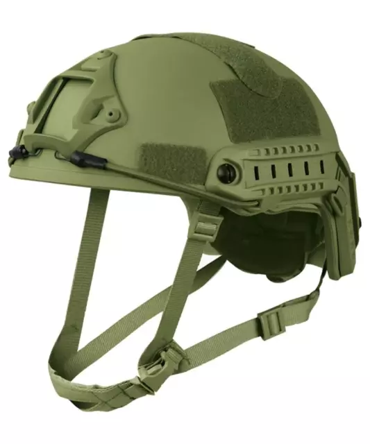 Kombat UK Tactical Airsoft Fast Helmet Replica Olive Green Military Army Style