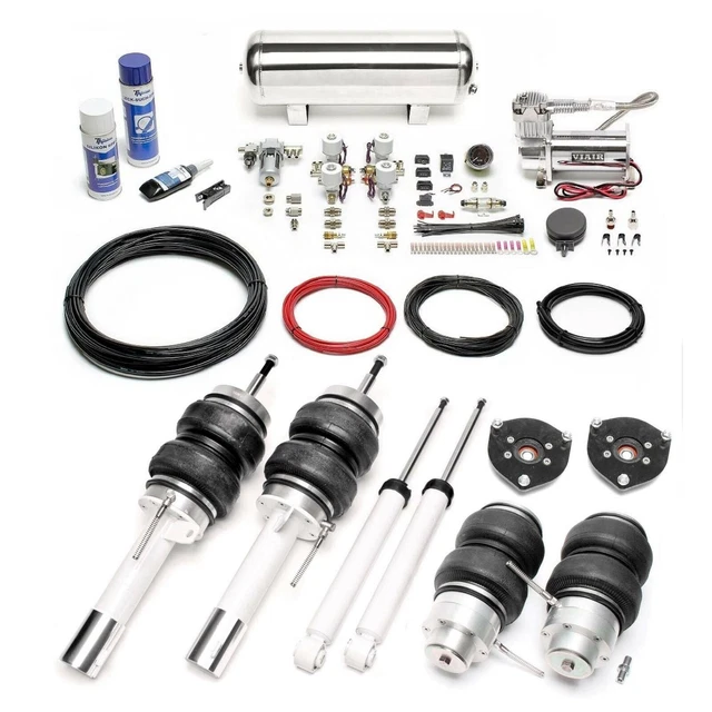 Ta technix Air Châssis+Kit de Compresseur Argent pour Audi A3 Skoda Seat Golf V