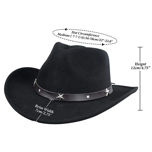Cappello da cowboy per donna e uomo Cappello Fedora a tesa larga in stile 2