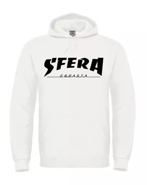 Felpa di Sfera ebbasta t-shirt Unisex musica cd stile thrasher maglietta 2