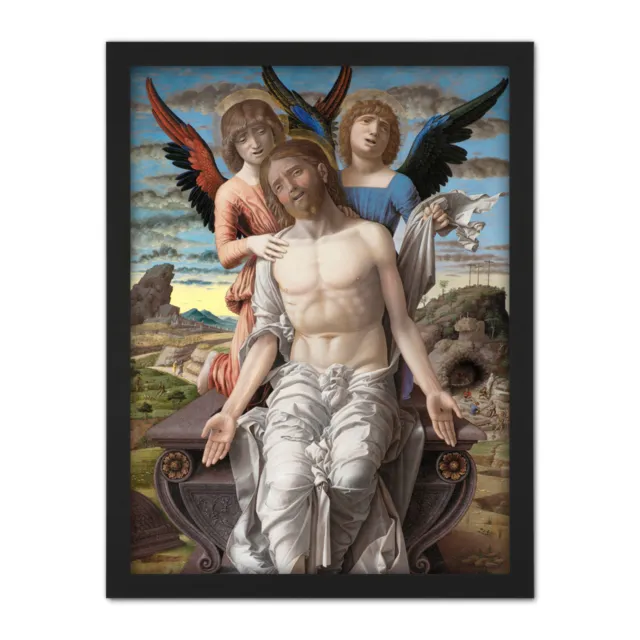 Pittura arte da parete incorniciata Mantegna Cristo Sofferente Redentore 18X24 In