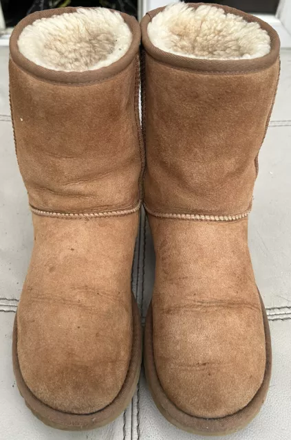 STIVALI CORTI UGG R AUSTRALIANI ORIGINALI DONNA marroni marrone chiaro pelle uk5.5us7eu38Buoni EUR 44 53 PicClick IT