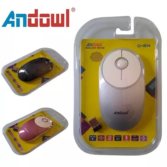 Mouse Wireless Ultraslim Ottico Senza Fili Wifi Usb Per Notebook Pc Computer