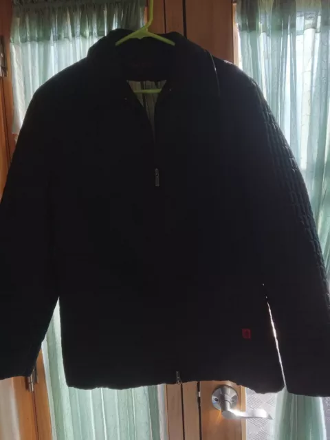 Anne Klein Quilted Jacket Black Outerwear Size XL