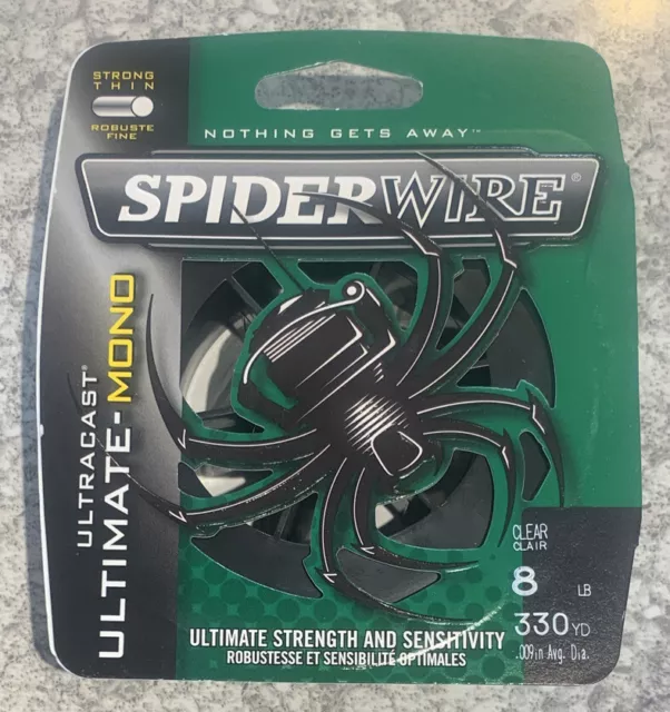 SPIDER LINE SUPER Mono XXX 8LB 350YD Fishing Line Spider Wire New