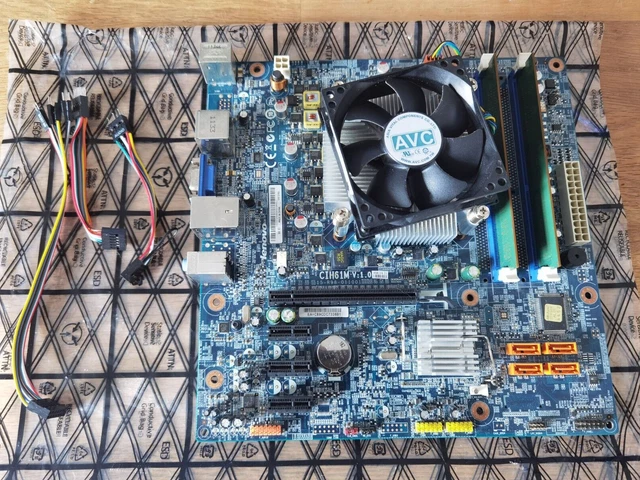 LENOVO CIH61M1 V1.1 MOTHERBOARD + INTEL i5-2500k CPU FRONT PAN ADAPTERS ...