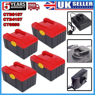 BATTERIA Snap On CTB6187 CTB4185 CTB4187 CTB6185 CT6850 CTC620 18V Set Caricabatterie Li 