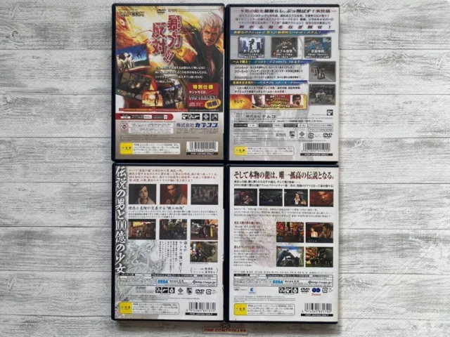 SONY PS2 God Hand  & Urban Reign & Ryu ga Gotoku 1 & 2 set  from Japan 2