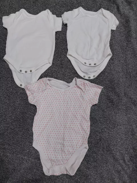 Neu Konvolut Baby Mädchen Lang-/Kurzarm Bodysuits 100 % Baumwolle Kinder Kleidung