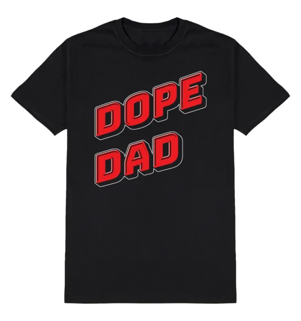 T-shirt Dope Dad da uomo cool divertente festa del papà abbigliamento regalo papà compleanno