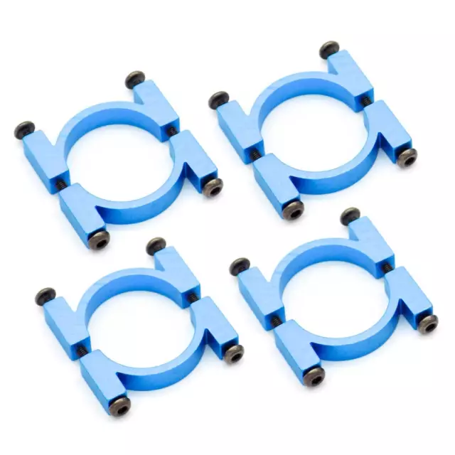 4sets 22mm CNC Aluminum Tube Clamp Mount (Blue Anodized)