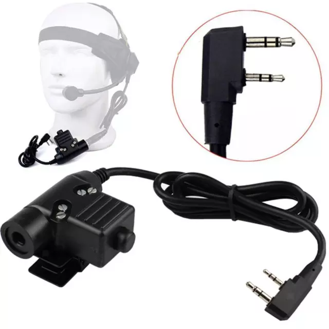 2-poliger Z-taktischer U94-Headset-Kabeladapter Und PTT Für Kenwood-Funkgeräte