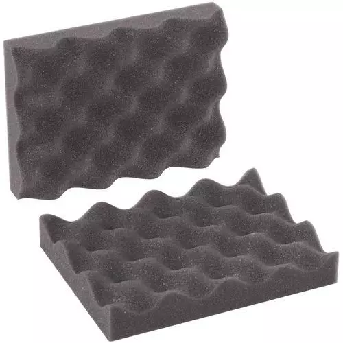 MyBoxSupply 8 x 6 x 2" Charcoal Convoluted Foam Sets, 48 Sets Per Case