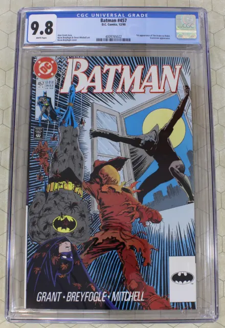 BATMAN #457 CGC 9.8 (1990) 1st app TIM DRAKE as ROBIN (DC Comics)!