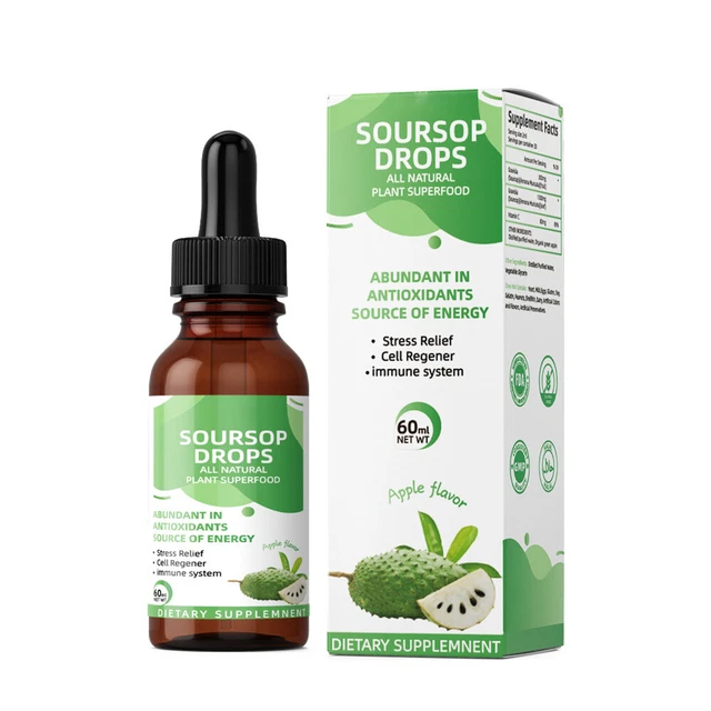 SOURSOP DROPS Natural Vegetarian Supplement for Health Pure Extract