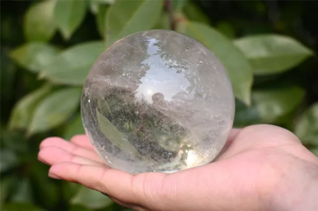 770g Natural clear quartz ball quartz crystal sphere 79mm reiki healing XQ2190
