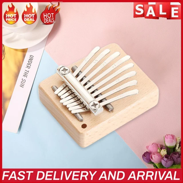 Mini Kalimba Daumenklavier Acryl 8-Ton süßes Fingerklavier Musikgeschenk (rechte