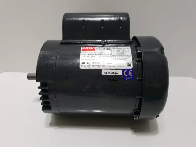 Dayton 50 Hz Motor, 1/3 HP, 1425 rpm ,110/220, 56C, TEFC Mod 6K950 BB