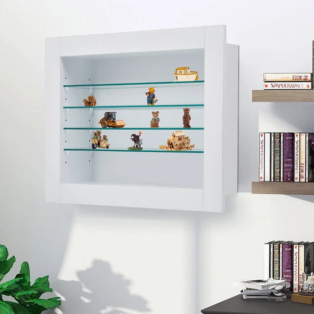 MODERN WALL DISPLAY Glass Laminated Models Collections Shelf