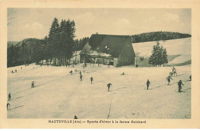 Sports #Dc51590 Ski Hauteville (Ain) Sports D Hiver A La Ferme Guichard Montagn