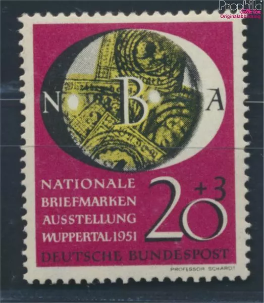 RFA Alemania 142 nuevo 1951 nacionales exposicion de sellos (8610008