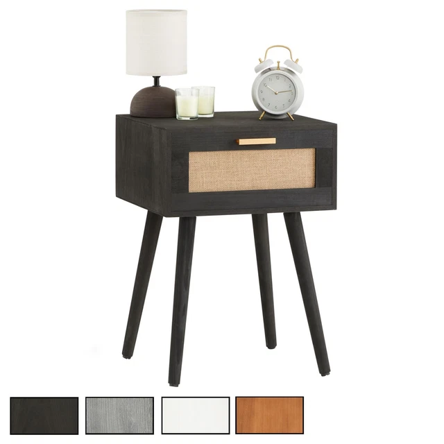 Table de chevet en bois de manguier 1 niche 1 tiroir Aureus | Maisons