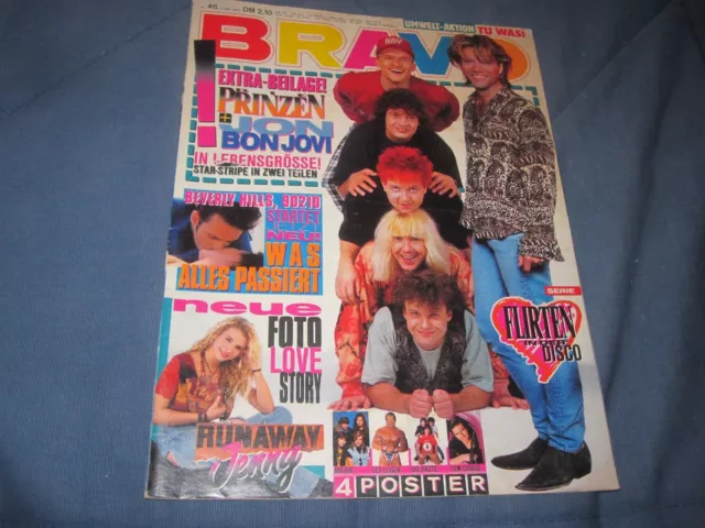 Bravo 11.11.1993 46/93 mit Bon Jovi Poster Heft komplett