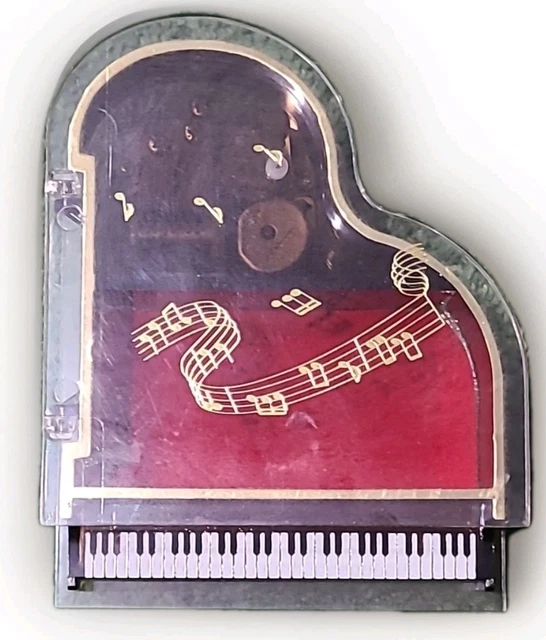 VINTAGE LAUREL JAPAN Music Box Lucite Grand Piano Trinket Jewelry