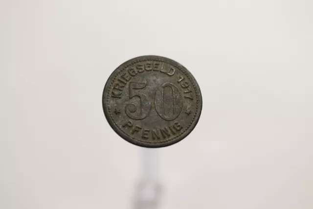 Germany War Money Token 50 Pfennig 1917 Wald (Rhld.) Zinc B19 #T1745