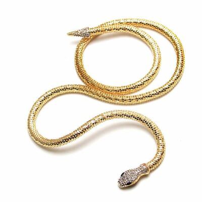Bendable Snake Necklace for Women Adjustable Punk Snake Choker Medusa Bracelet