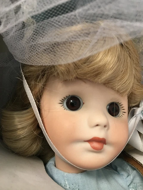 Vintage 1981 Marjorie Spangler Porcelain Doll "Nannette" 16" tall 2