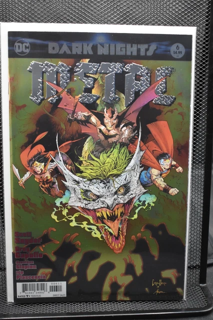 Dark Nights Metal #6 1st Print Foil Cover DC Comics 2018 Batman Who Laughs 9.6