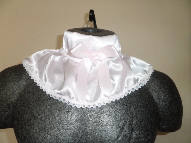 Mutandine lingerie sissy frilly in raso color crema, mutandine di pizzo