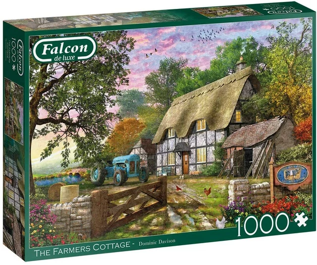 JUMBO FALCON DE Luxe The Farmers Cottage 1000 Piece Jigsaw £12.90 ...