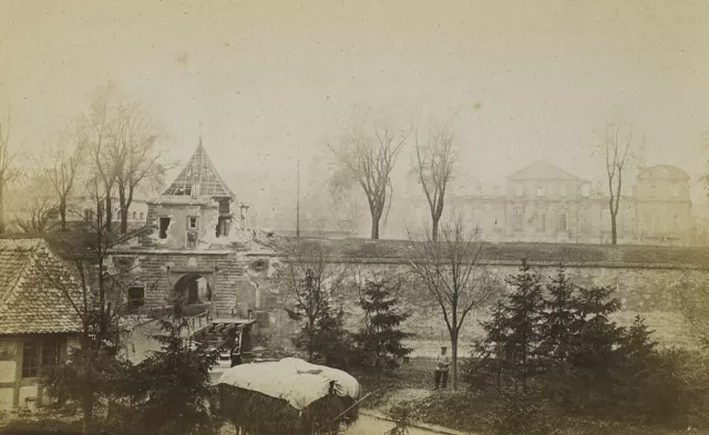 Strasbourg Wartime Jewish Gate Porte de Juifs Old Cabinet Photo Richard 1870