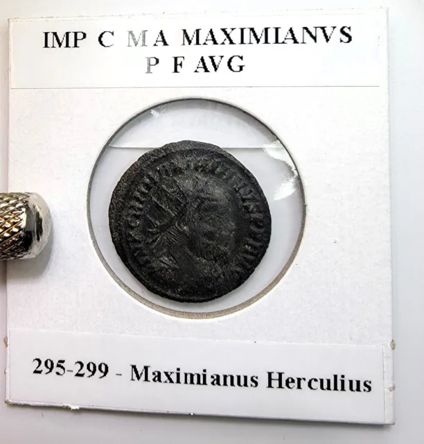 Maximian(us) (Herculius) 295-299 – Radiate - RIC VI 16b - CONCORDIA MILITVM