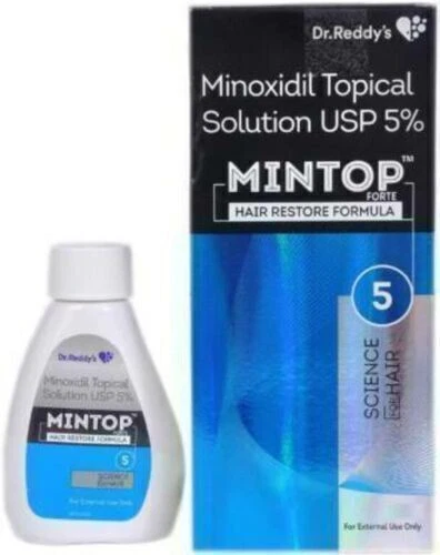 PAQUETE DE 3 X Solución Tópica al 5 % Mintop del Dr. Reddy USP (60 ml)