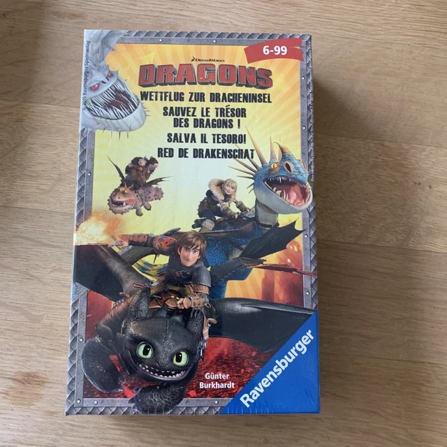 Ravensburger® Spiel - DREAMWORKS DRAGONS WETTFLUG ZUR DRACHENINSEL, NEU, OVP🎁