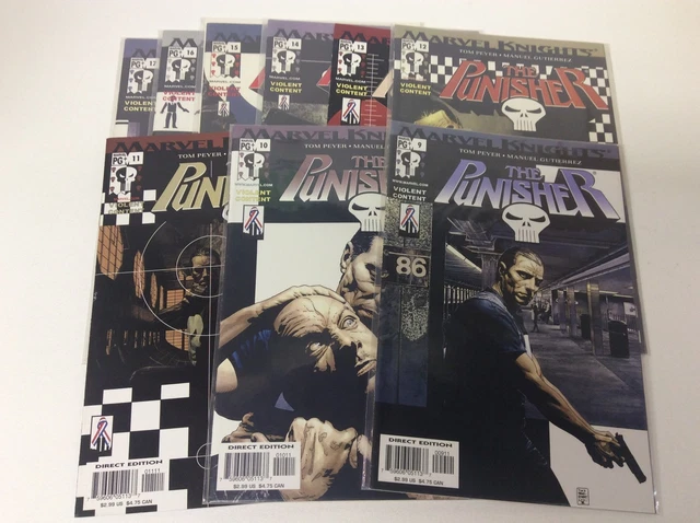 The Punisher #9-17 (Marvel/2001/Vol4/Netflix Show/0218390) Complete Set Lot Of 9
