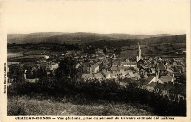 CPA AK CHATEAU-CHINON General View - Taking the Summit of Calvary (420980)