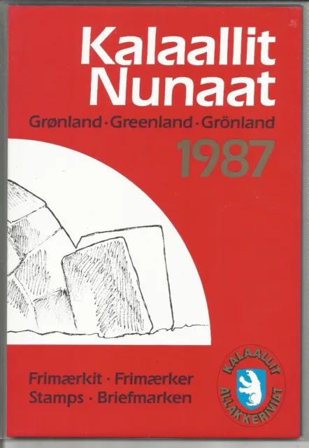 Greenland Denmark Year Set 1987 Official MNH Complete as Issued