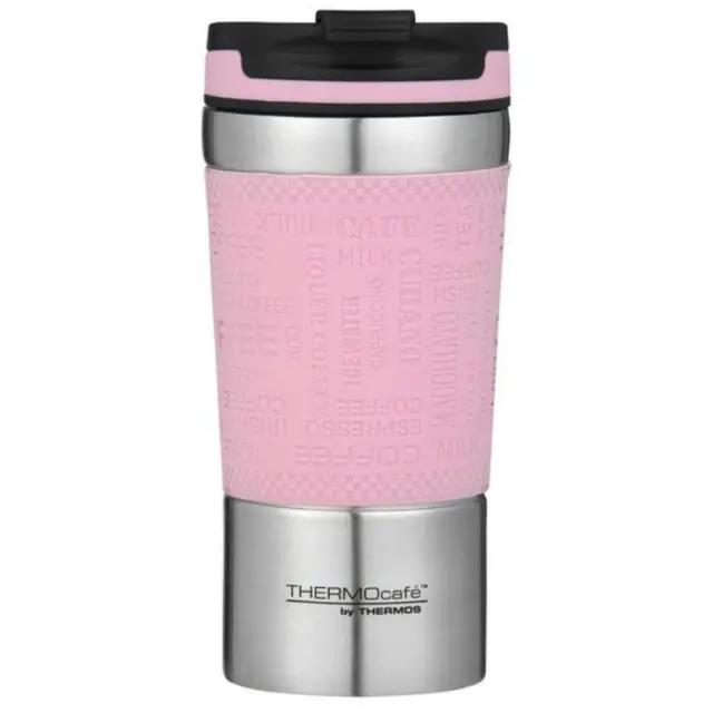Genuine! THERMOS ThermoCafé 350 ml Vacuum Insulated Travel Cup Mug Tumbler Pink!