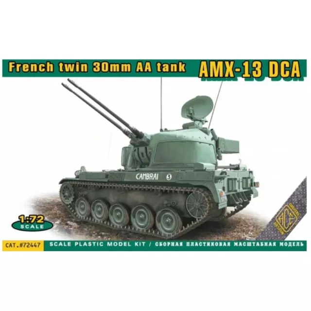 Scale kit 1:72 AMX-13 DCA French twin 30mm AA tank ACE 72447 - Plastic Model Kit