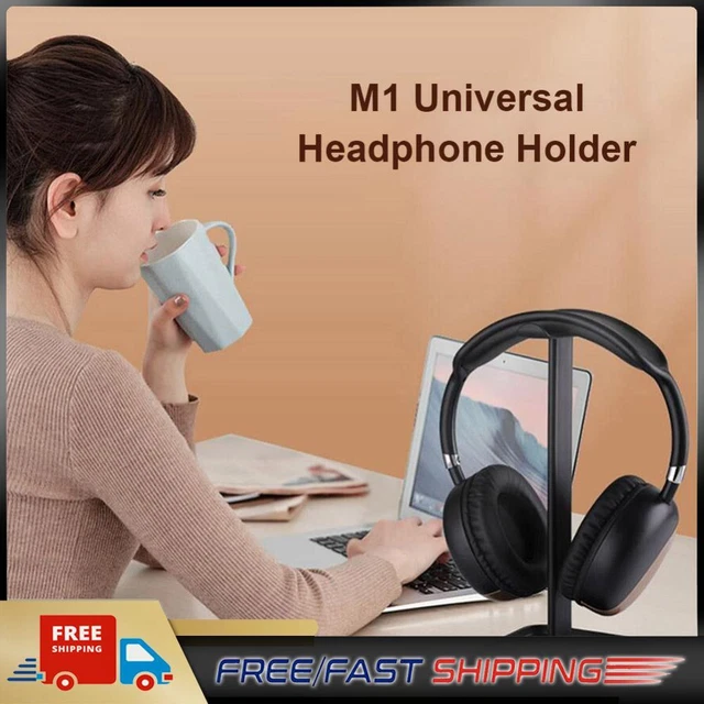 M1 Headphone Holder Hanger Earphone Desktop Display Stand Bracket (Black)