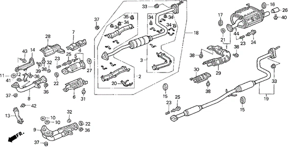 Genuine Honda Gasket Ex Flexible (50.8MM-64MM) 18229-SH3-X30